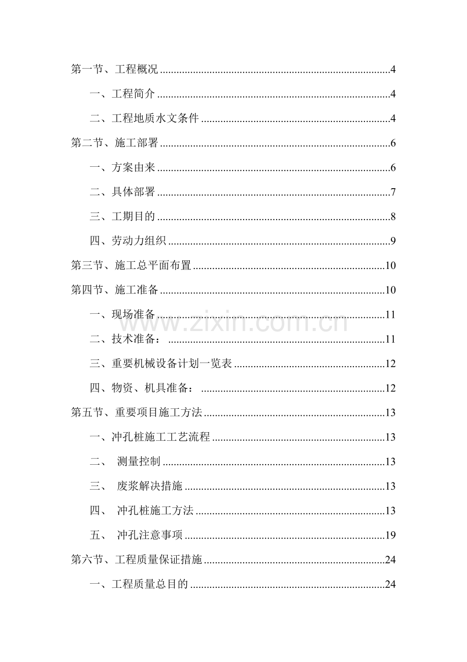 建科院冲孔灌注桩施工方案.doc_第1页