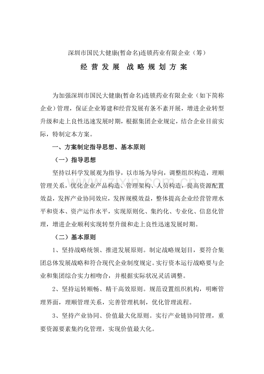 国民连锁药业公司j经营发展战略规划方案.doc_第3页