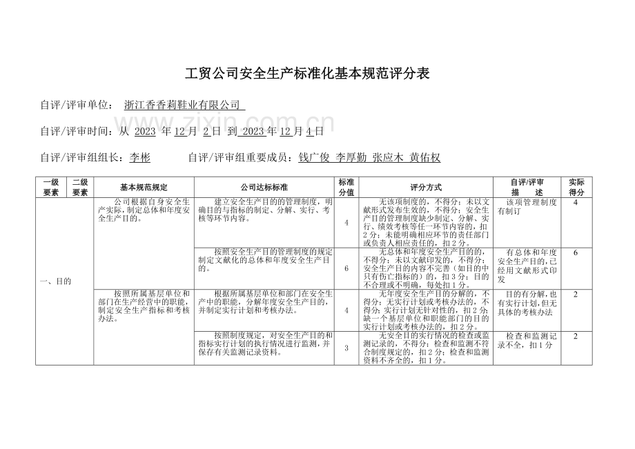 通用工贸企业安全生产标准化基本规范评分细则.doc_第3页