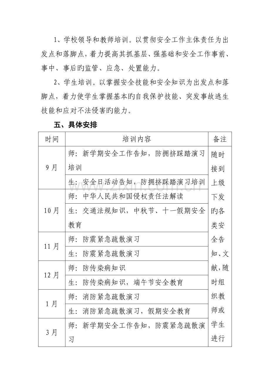 学校安全培训计划.doc_第3页