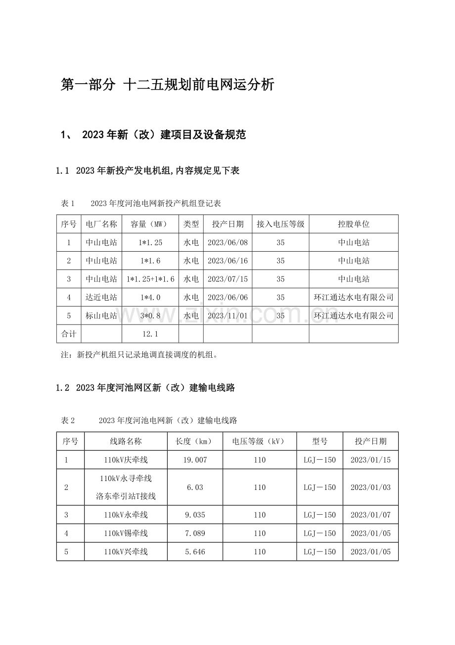 河池电网十二五规划前电网运行分析与风险评估报告.doc_第2页