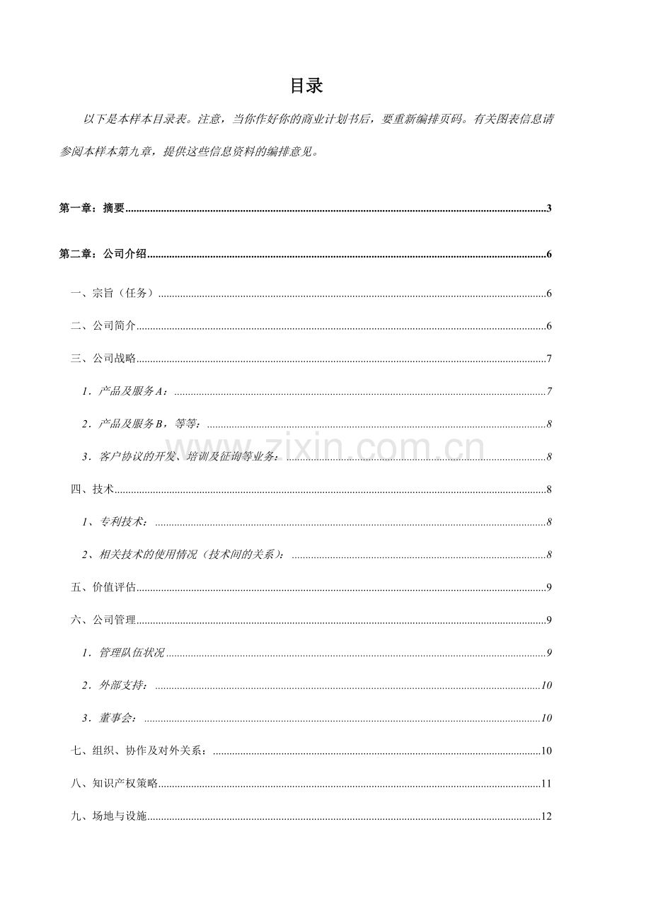 公司商业计划书样本.doc_第3页