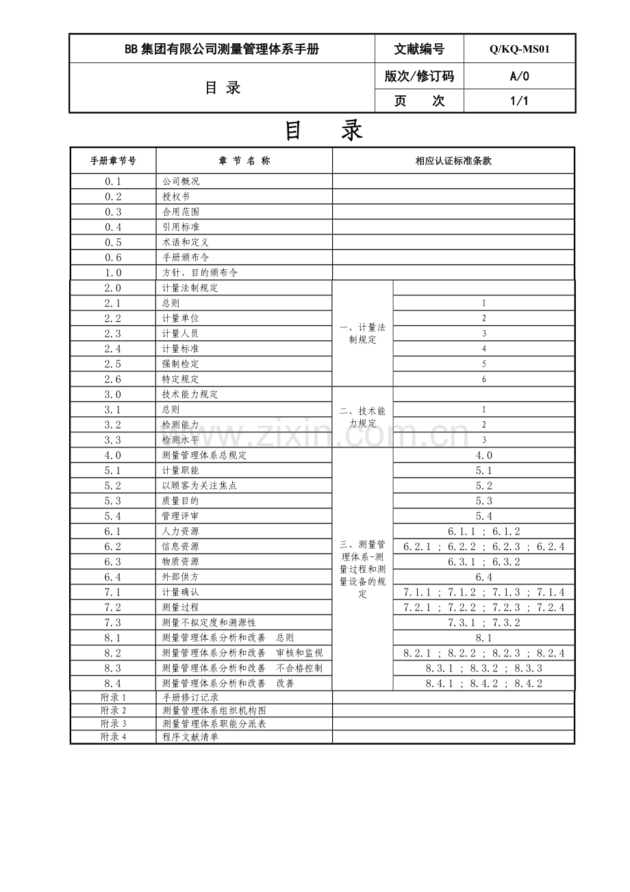 测量管理体系手册精.doc_第2页