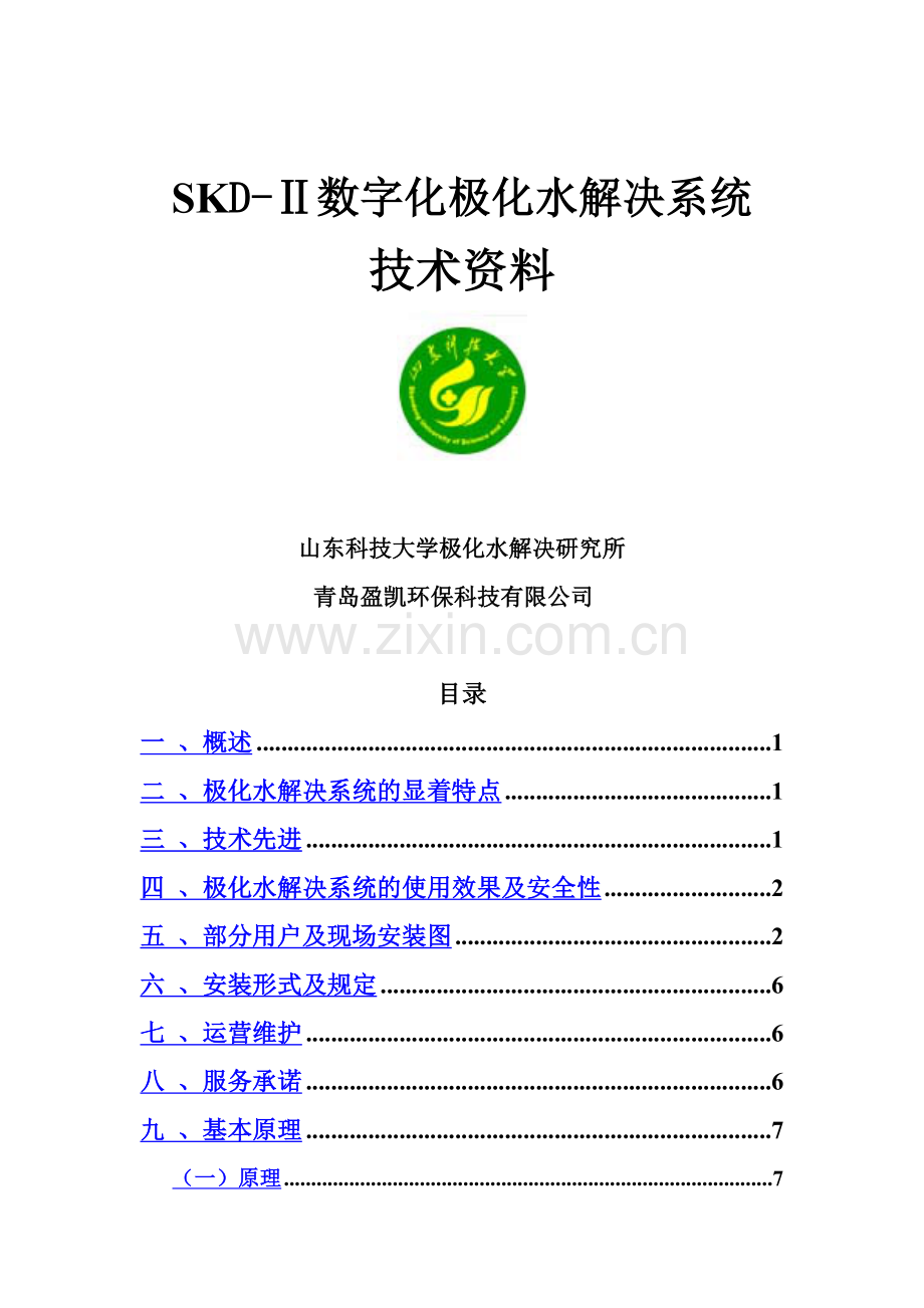 数字化极化水处理系统技术资料.doc_第1页