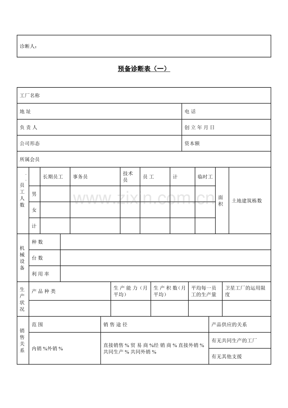 经营管理诊断系列表格.doc_第2页