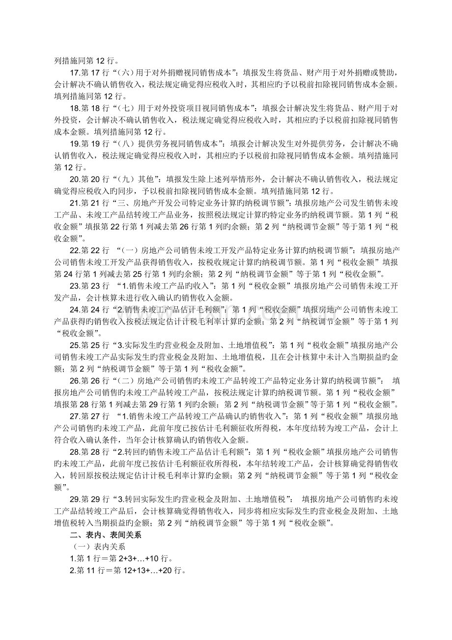 A105010《视同销售和房地产开发企业特定业务纳税调整明细表》.doc_第3页