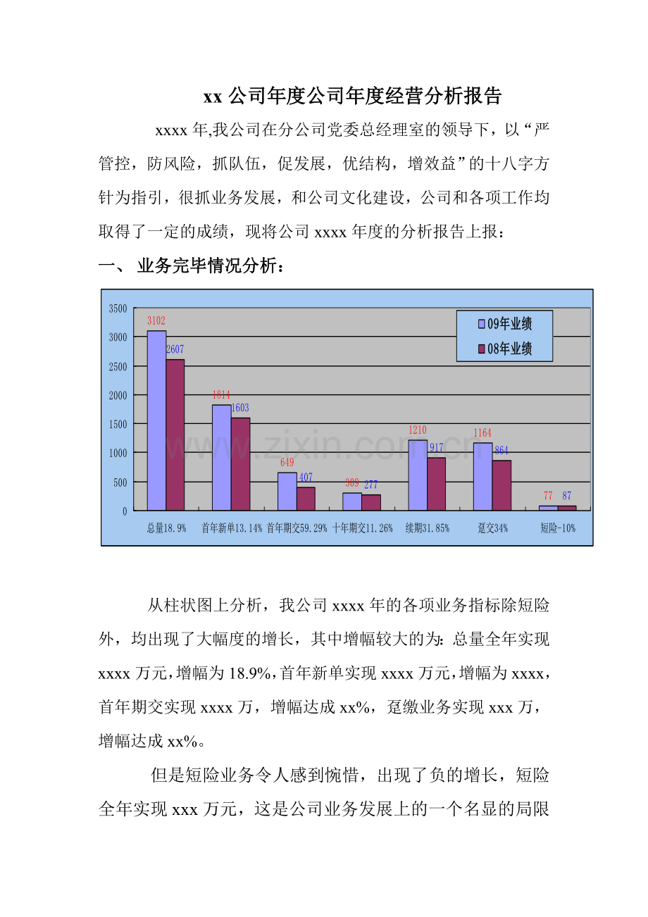 公司年度经营分析报告.doc_第1页