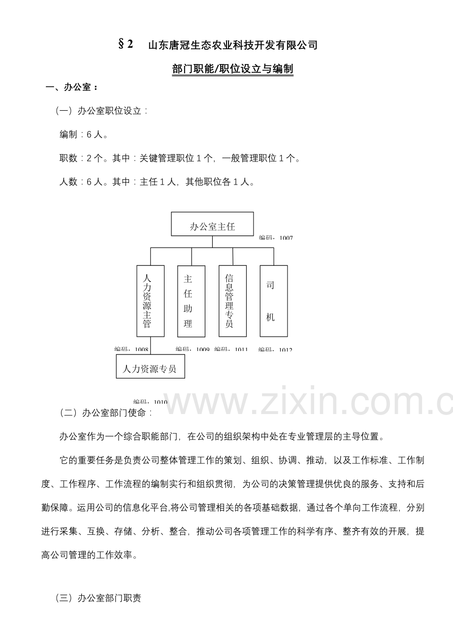 部门职能与职位说明书.doc_第2页