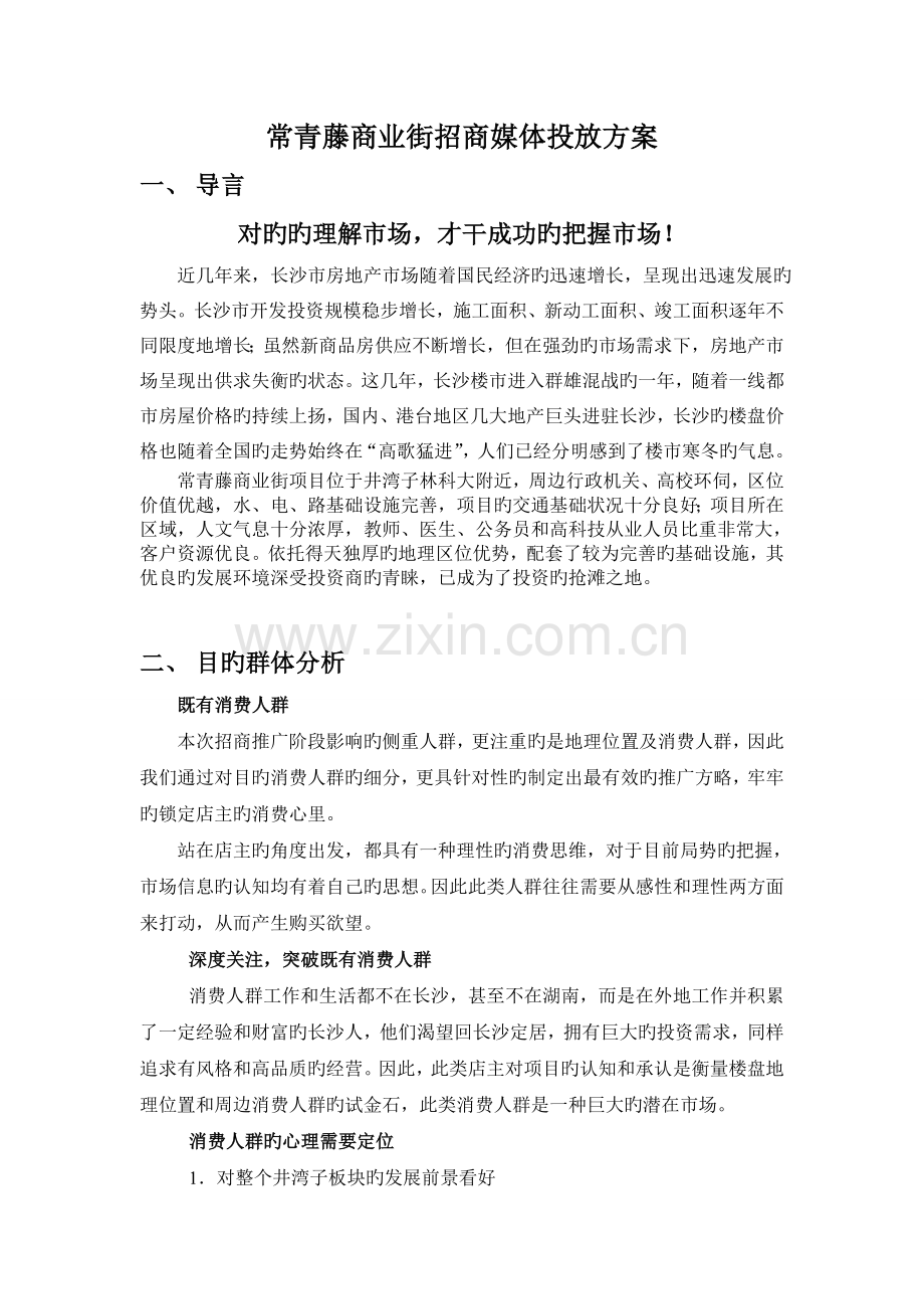 常青藤商业街招商媒体投放方案.doc_第1页