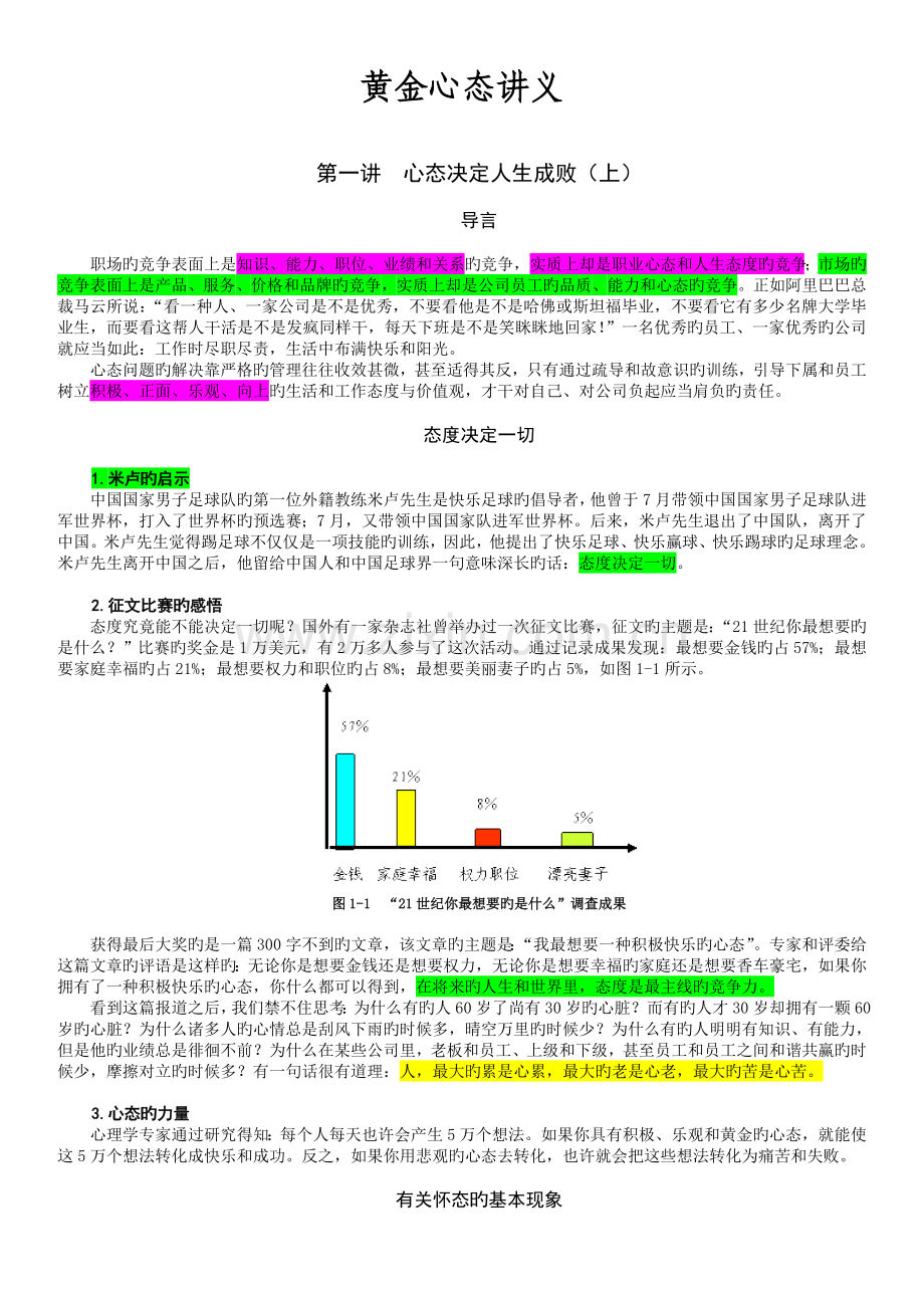 黄金心态讲义201...doc_第1页