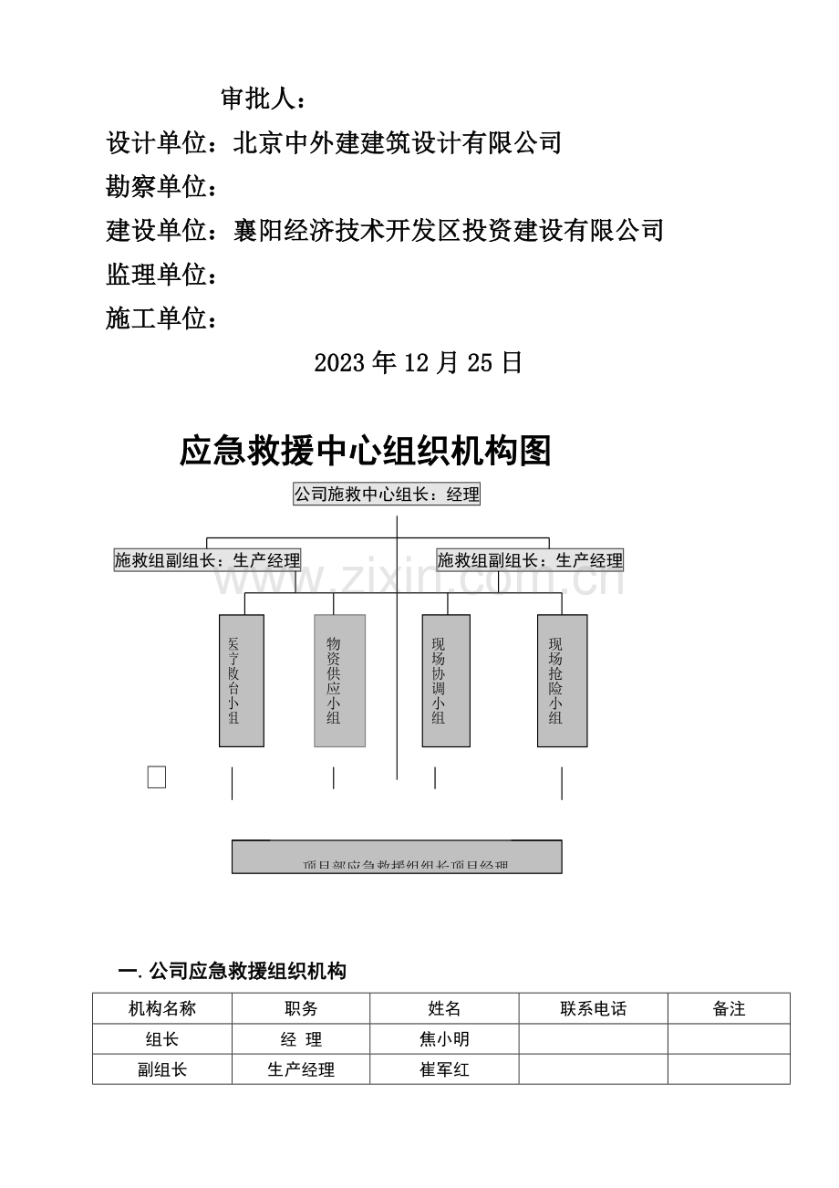 建筑工程生产安全事故应急救援预案文档.doc_第2页