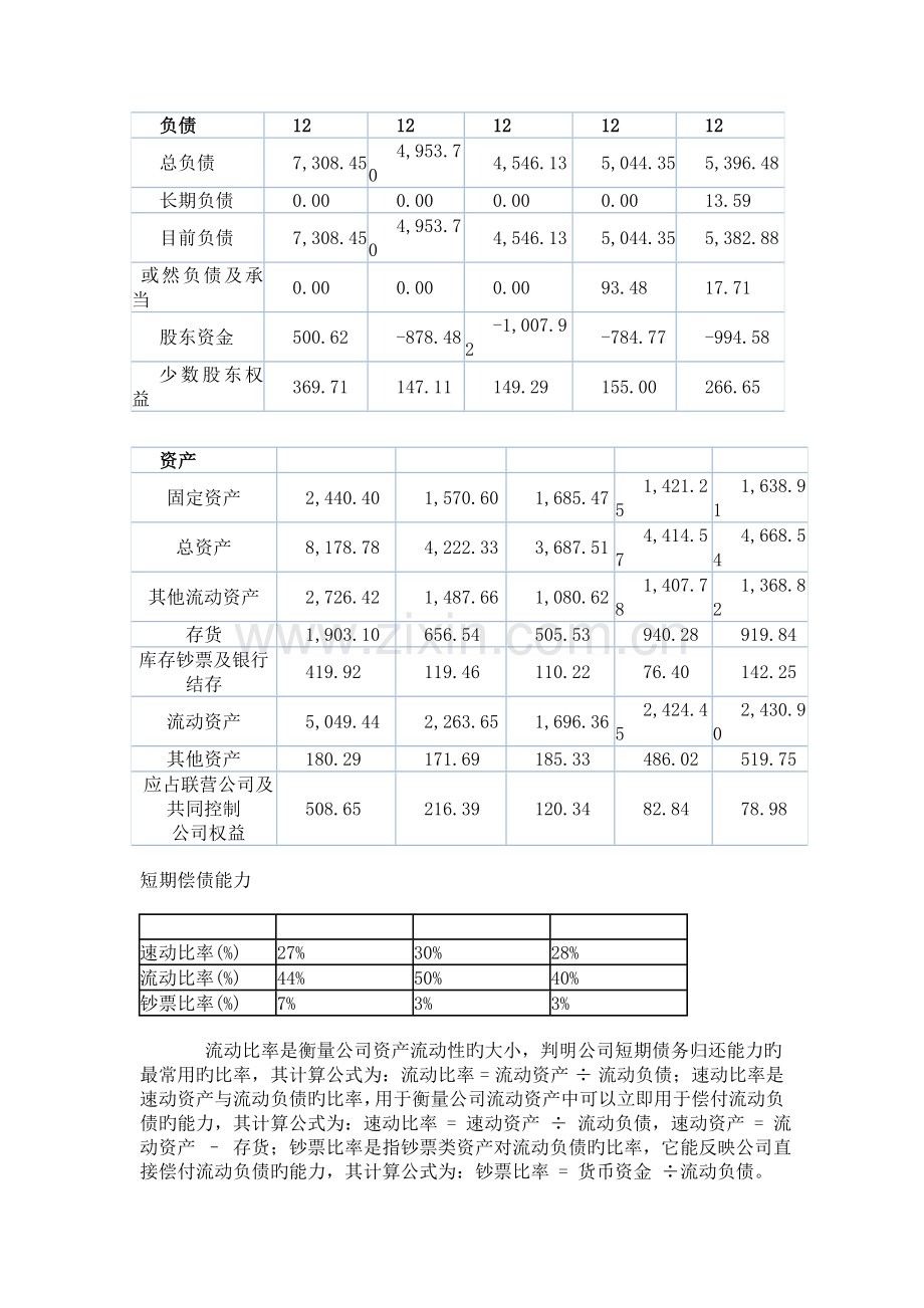 海信科龙年财务报表分析.doc_第2页