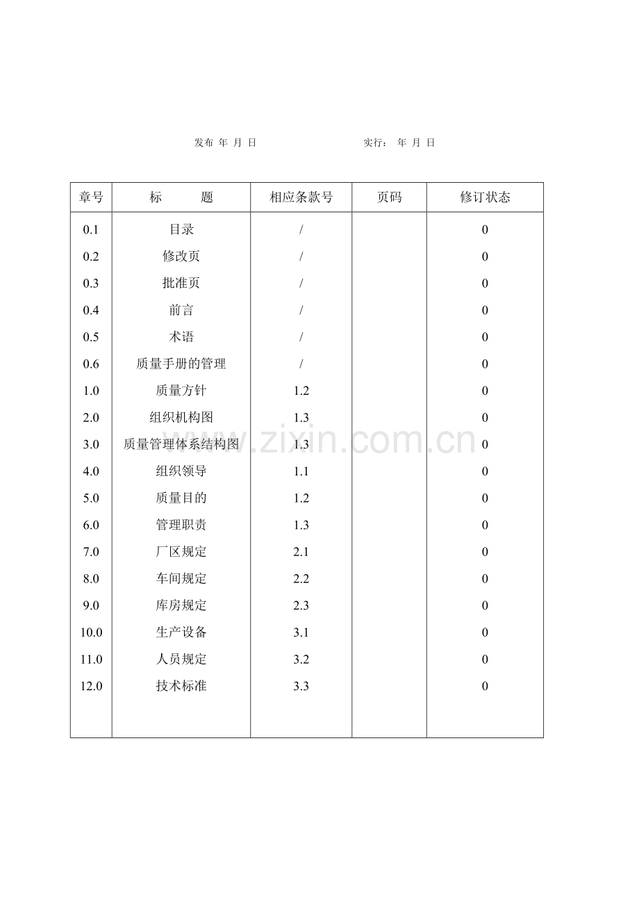 质量手册台州市椒江好来西饮料食品厂质量手册.doc_第2页