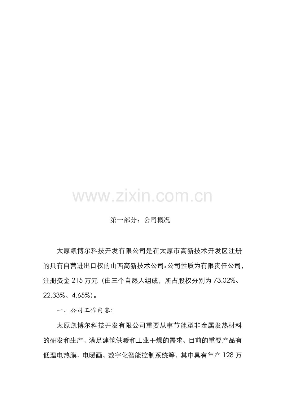 来自wwwcnshucn资料下载凯博尔电暖画商业计划书.doc_第3页