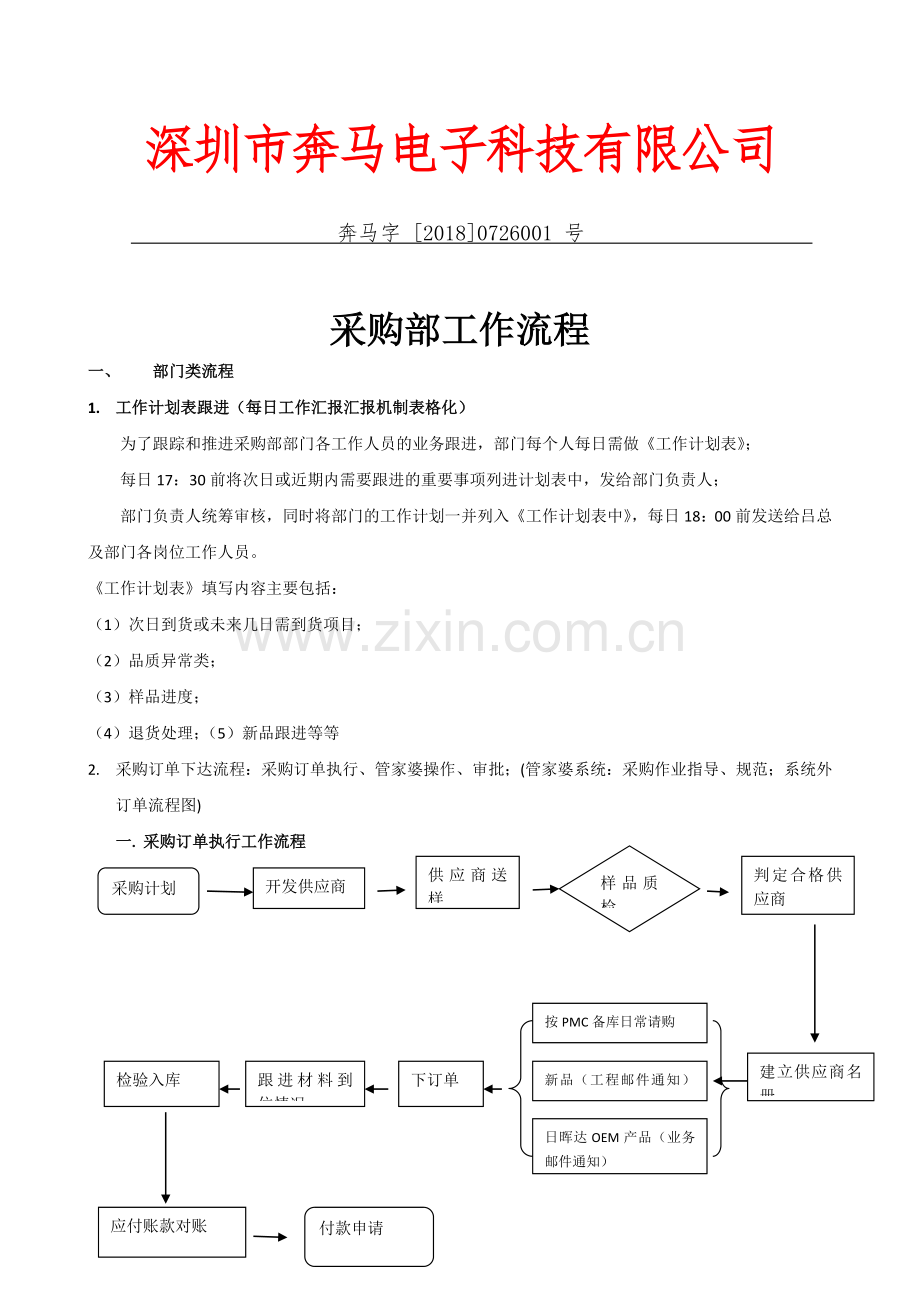 采购部工作流程.docx_第1页