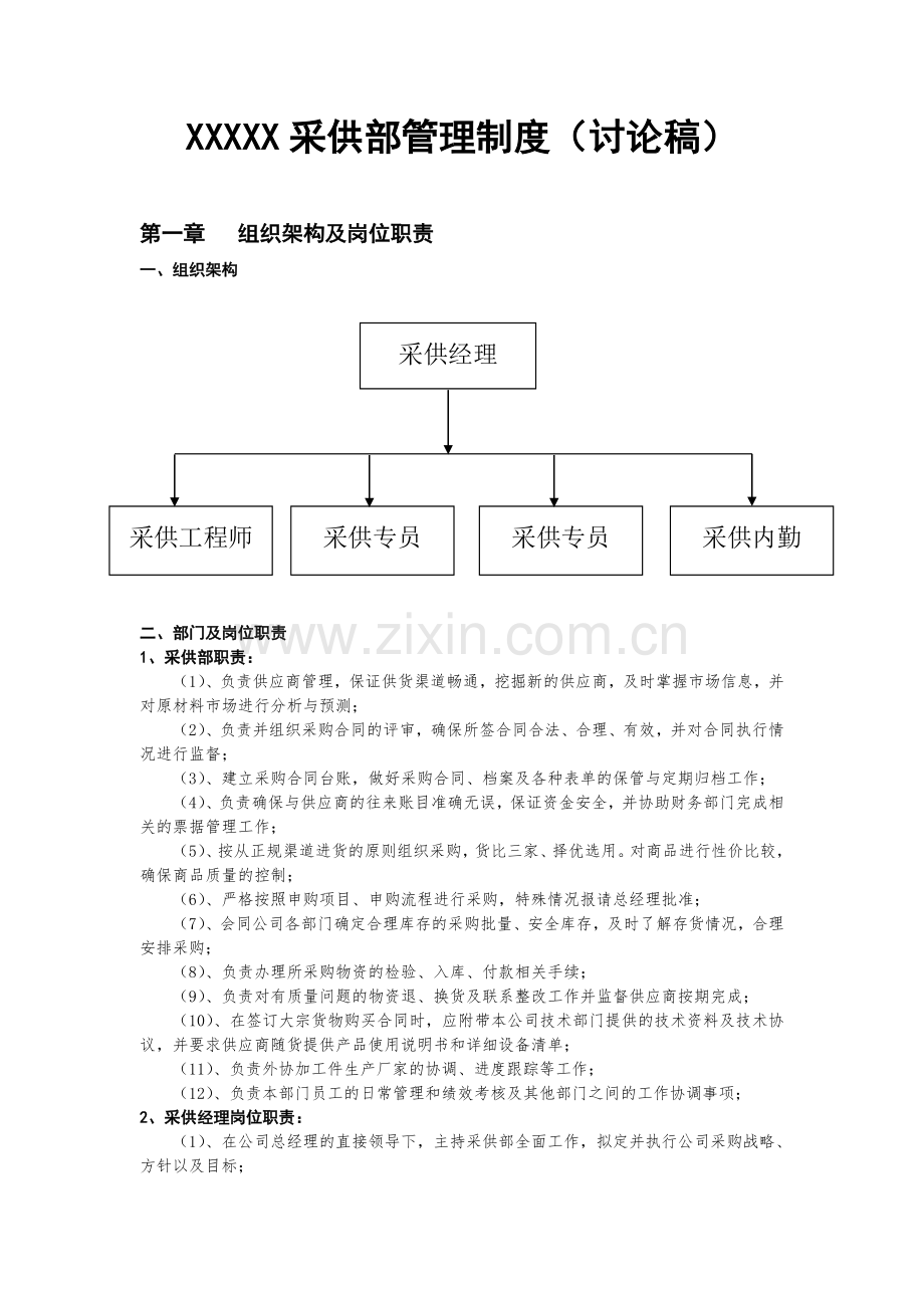 采供部管理制度.doc_第1页