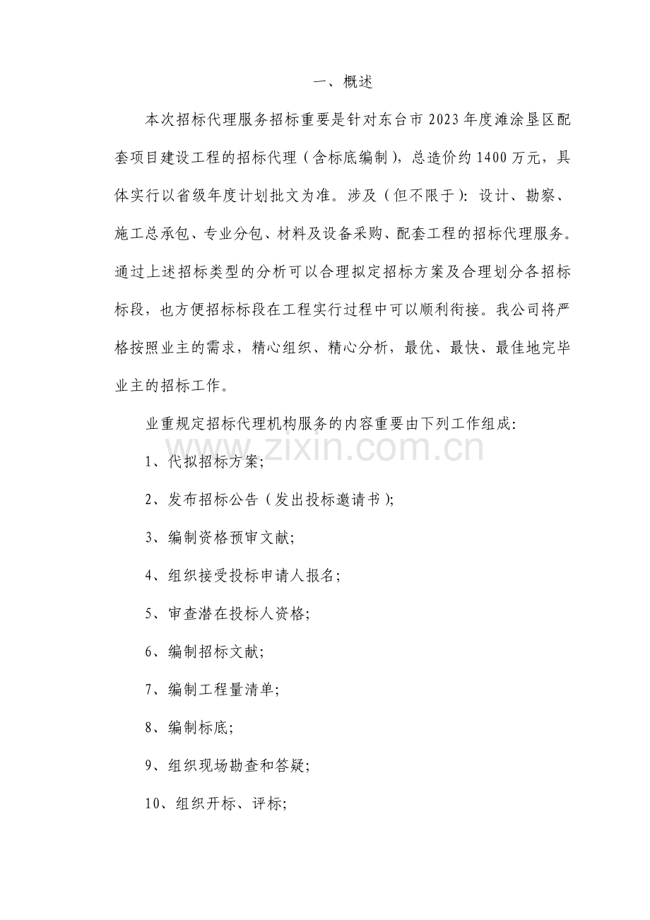 下载范例招标代理服务实施方案.doc_第1页