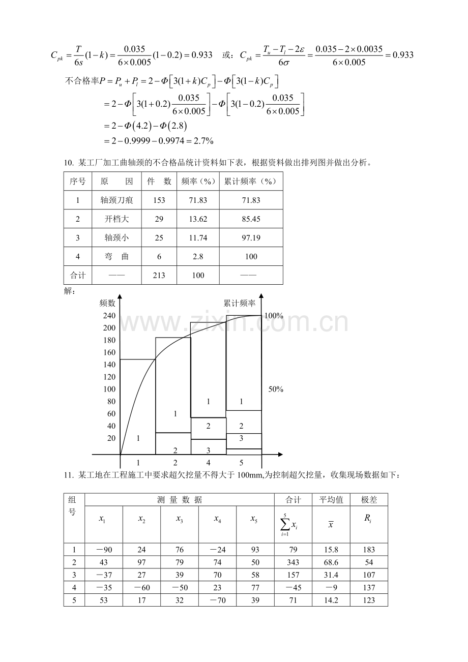 项目质量管理复习资料计算题部分.doc_第3页