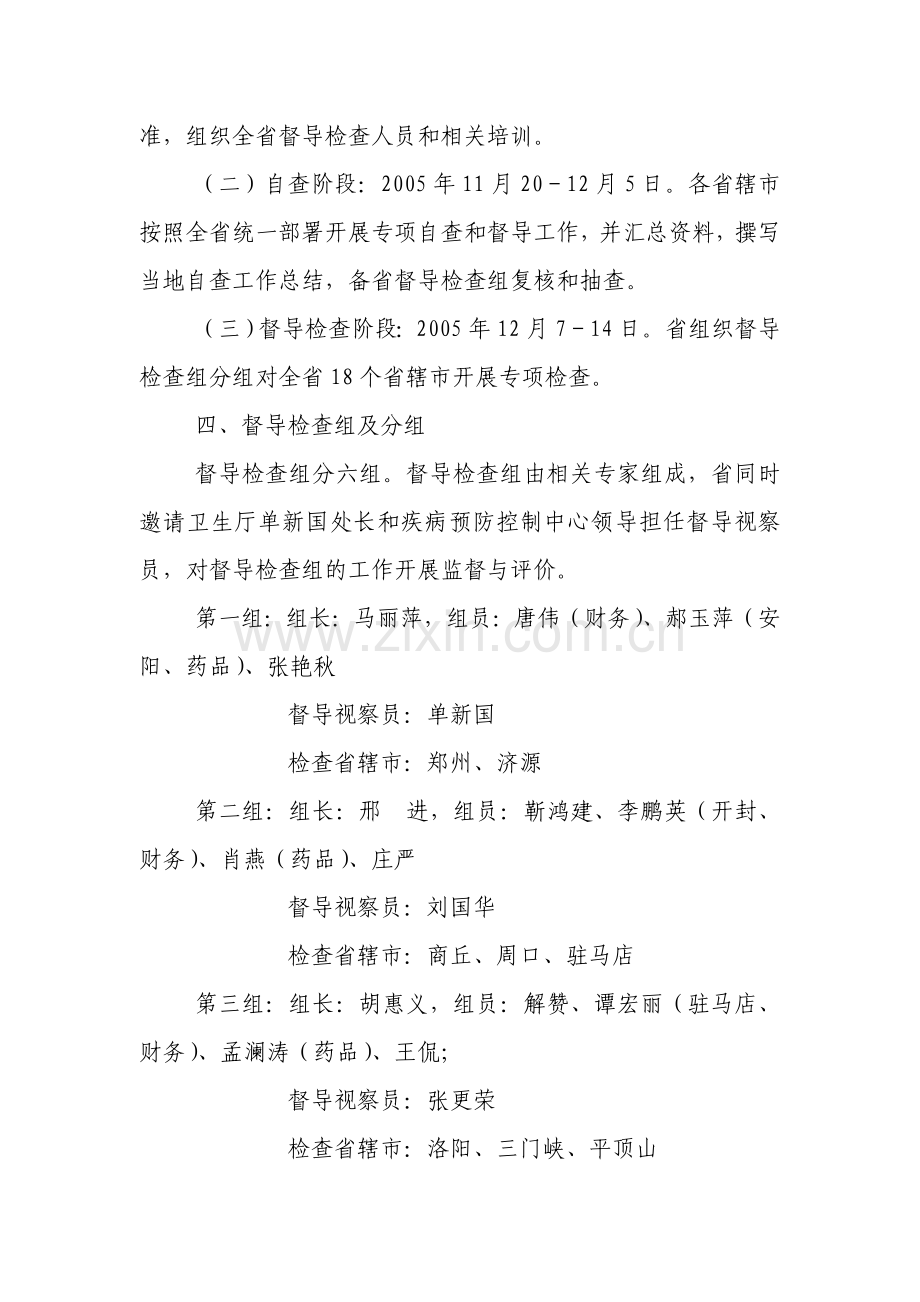 河南省疾病预防控制中心结核病防治机构结核病防治专项经费及免费抗结核药品管理专项监督检查工作方案.doc_第3页