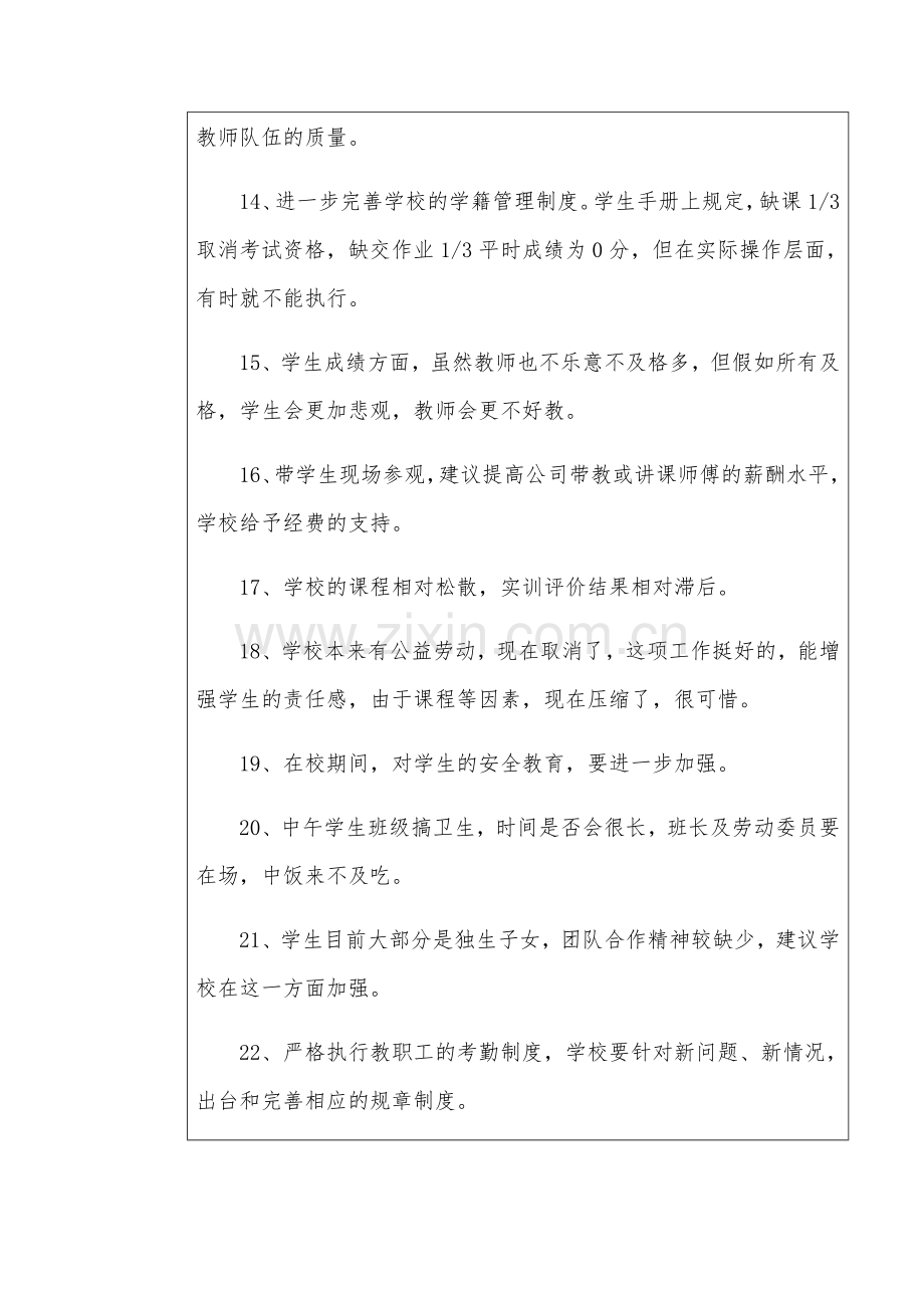 学校四风问题突出表现及意见汇总表.doc_第3页