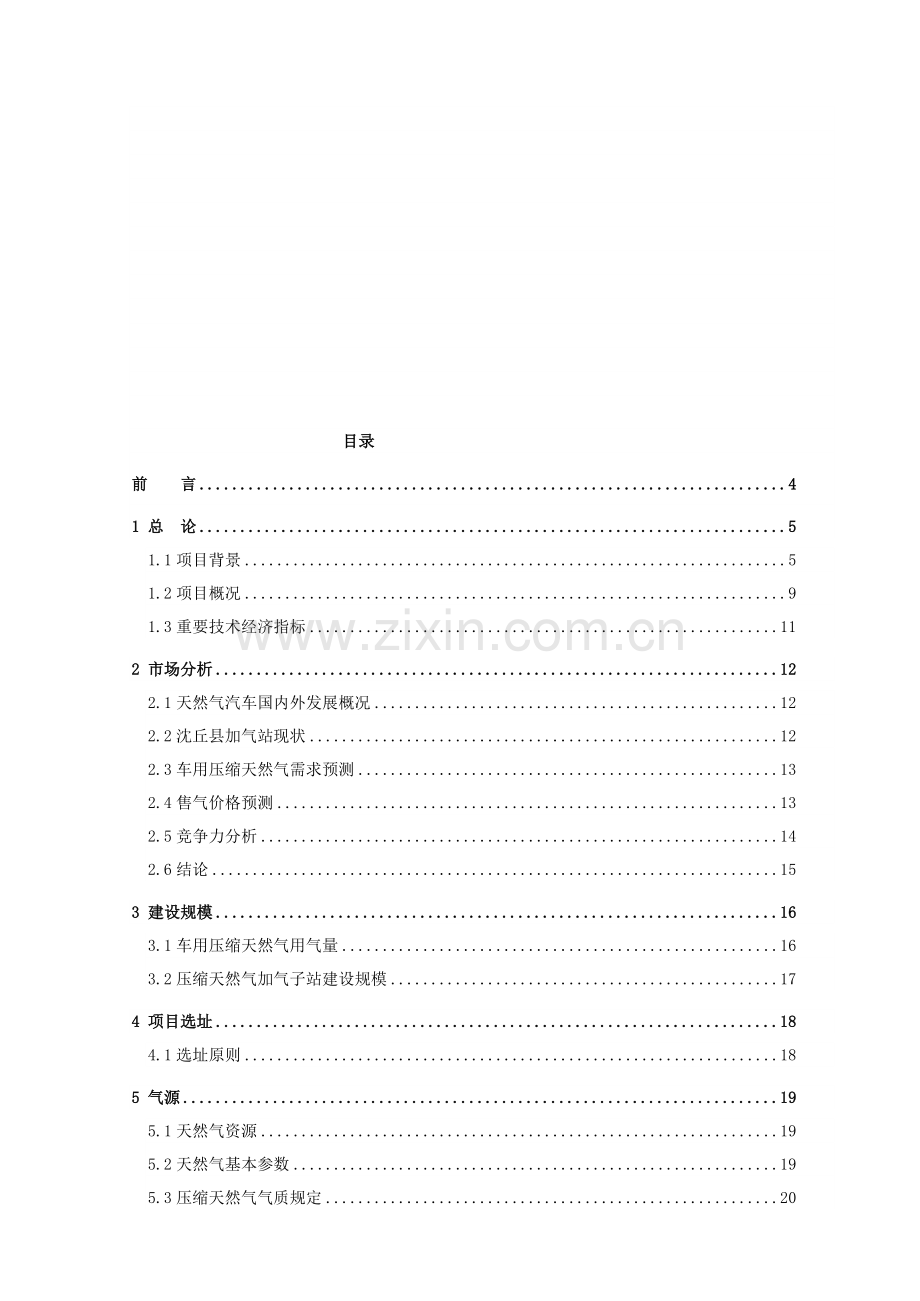 【可行性报告】城市天然气工程项目-CNG加气站可行性研究报告.doc_第1页