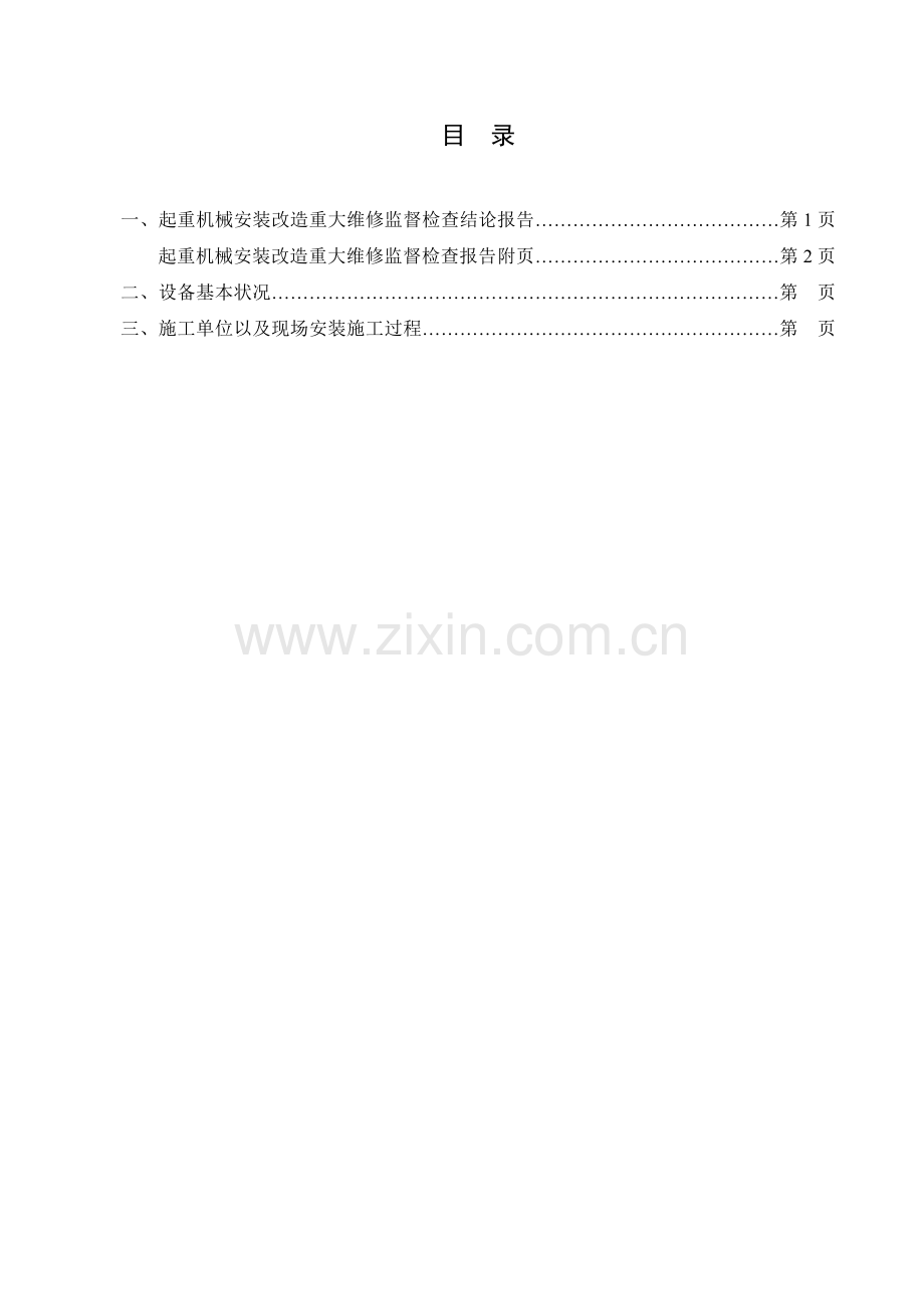 起重机械安装改造重大维修监督检验报告(普通桥(门)式起重机).doc_第3页