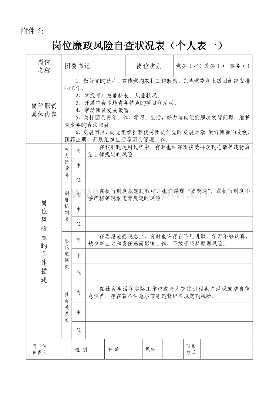 团委廉政风险防控管理工作表格.doc_第3页