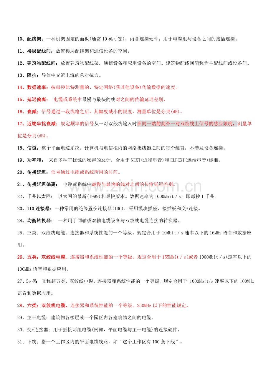 网络布线与施工知识总复习.doc_第2页