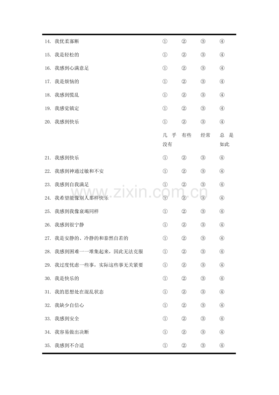 状态特质焦虑量表.doc_第3页