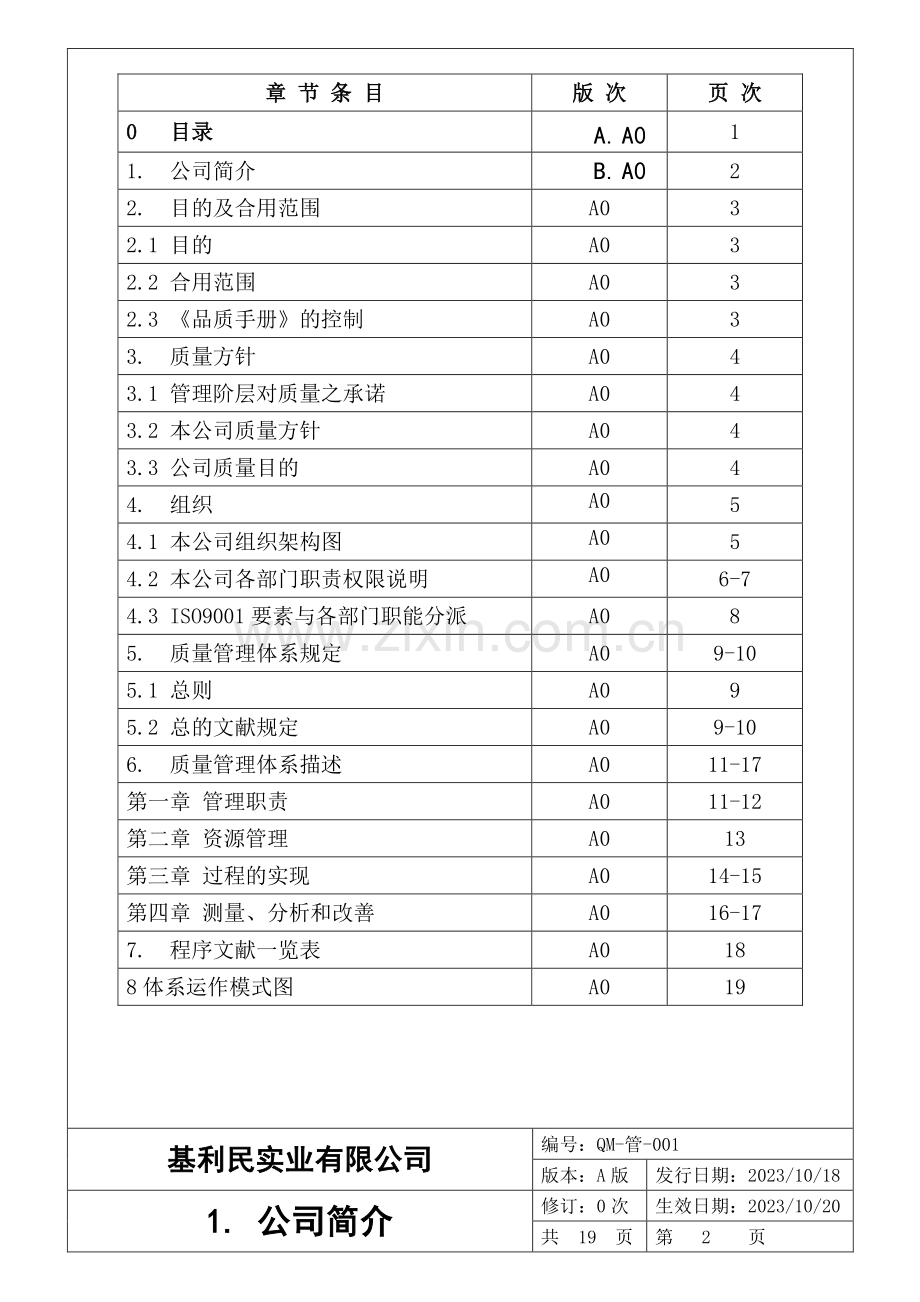 基利民实业公司品质手册.doc_第2页