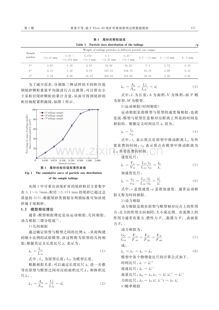 基于Flow-3D尾矿库漫顶溃坝过程数值模拟.pdf_第3页