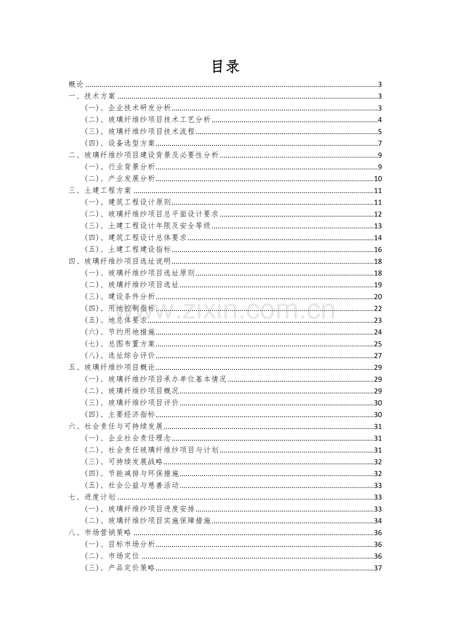 2024年玻璃纤维纱项目可行性分析报告.docx_第2页