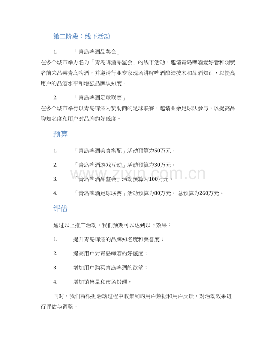 青岛啤酒项目策划方案.docx_第2页