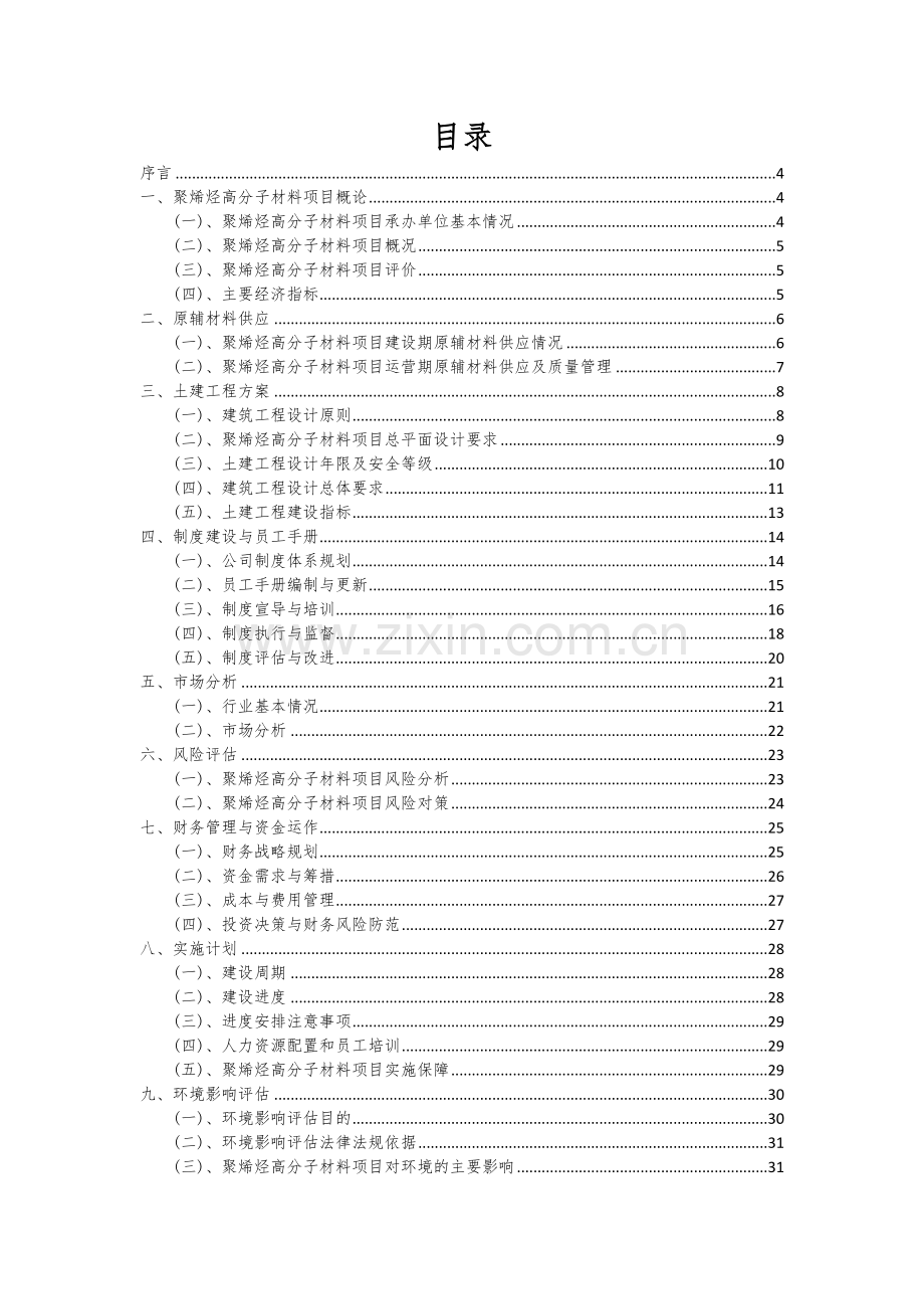 2024年聚烯烃高分子材料项目可行性研究报告.docx_第2页