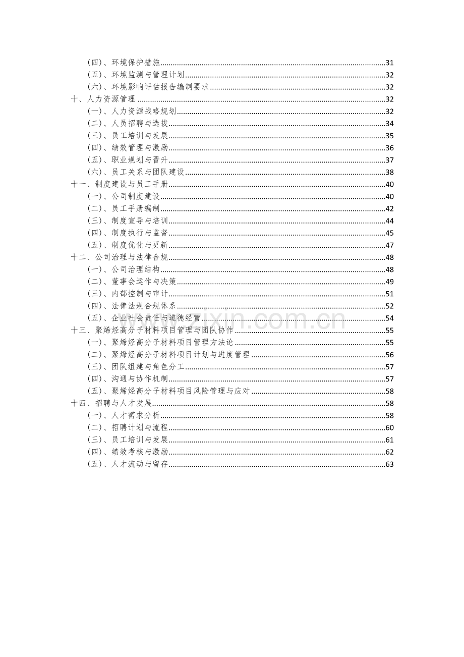 2024年聚烯烃高分子材料项目可行性研究报告.docx_第3页