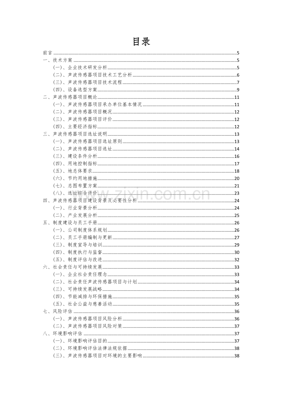 2024年声波传感器项目可行性分析报告.docx_第2页