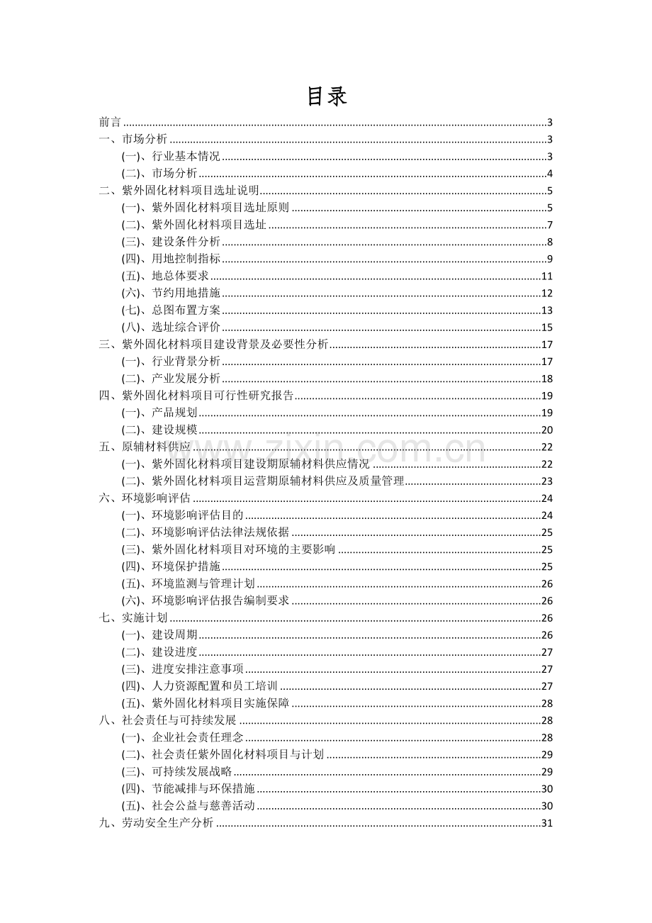 2024年紫外固化材料项目可行性研究报告.docx_第2页