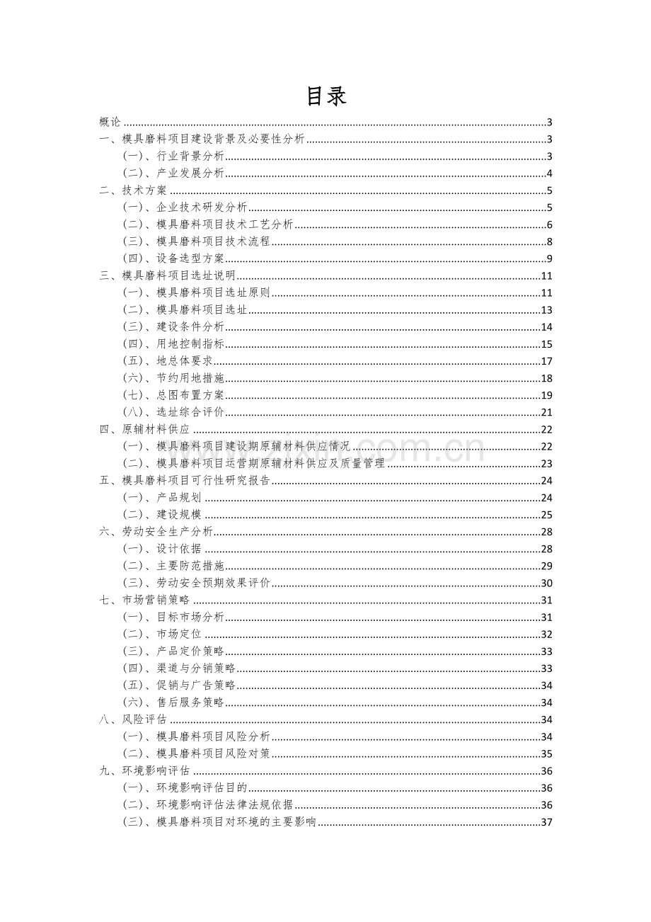 2024年模具磨料项目可行性研究报告.docx_第2页