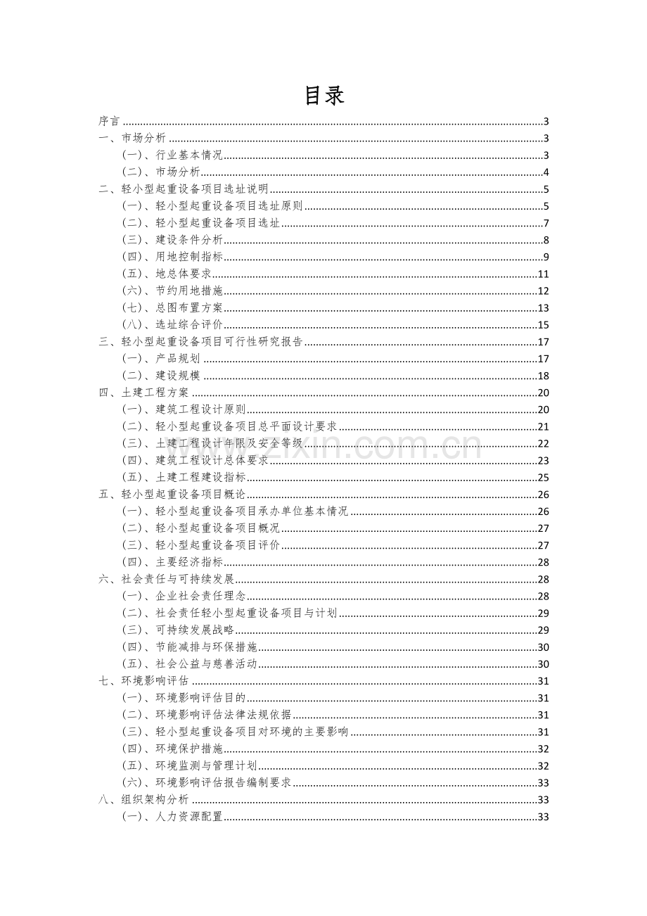 2024年轻小型起重设备项目可行性研究报告.docx_第2页