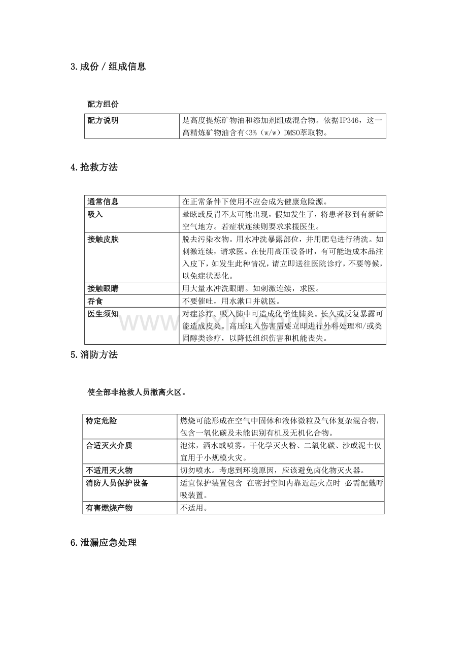 中负荷工业齿轮油安全技术说明书样本.doc_第2页