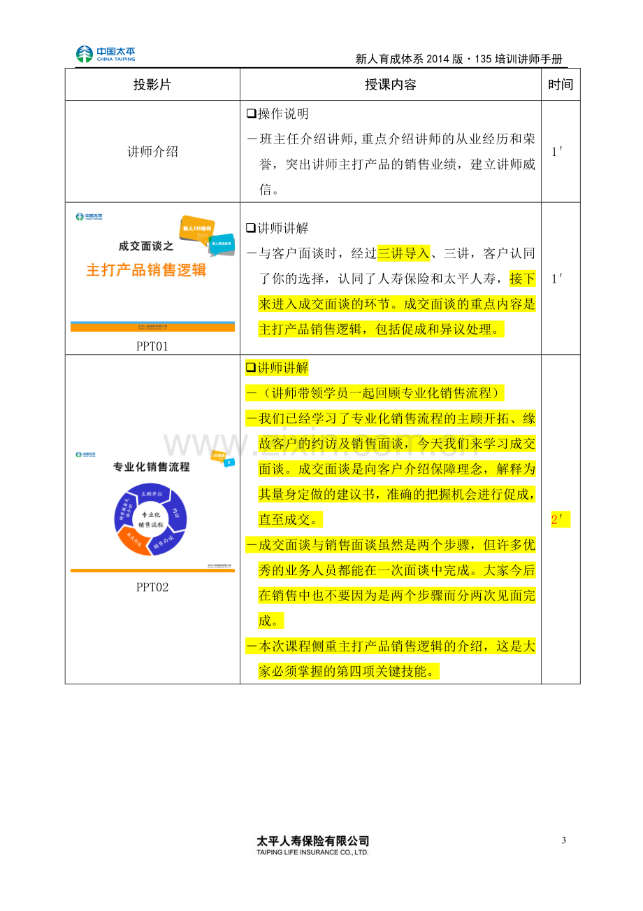 06成交面谈之主打产品销售逻辑讲师手册1.doc_第3页