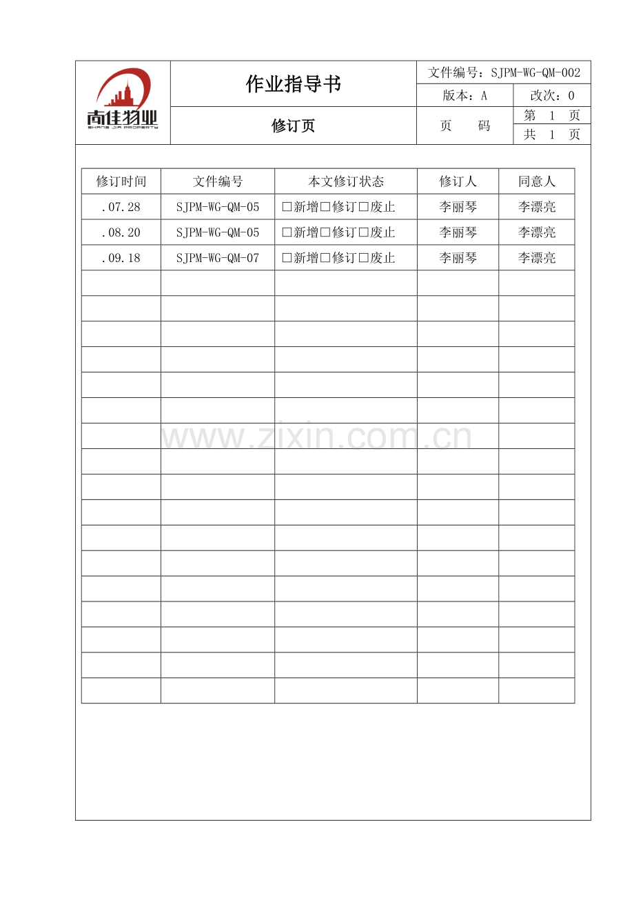 品质管理作业指导书样本.doc_第2页