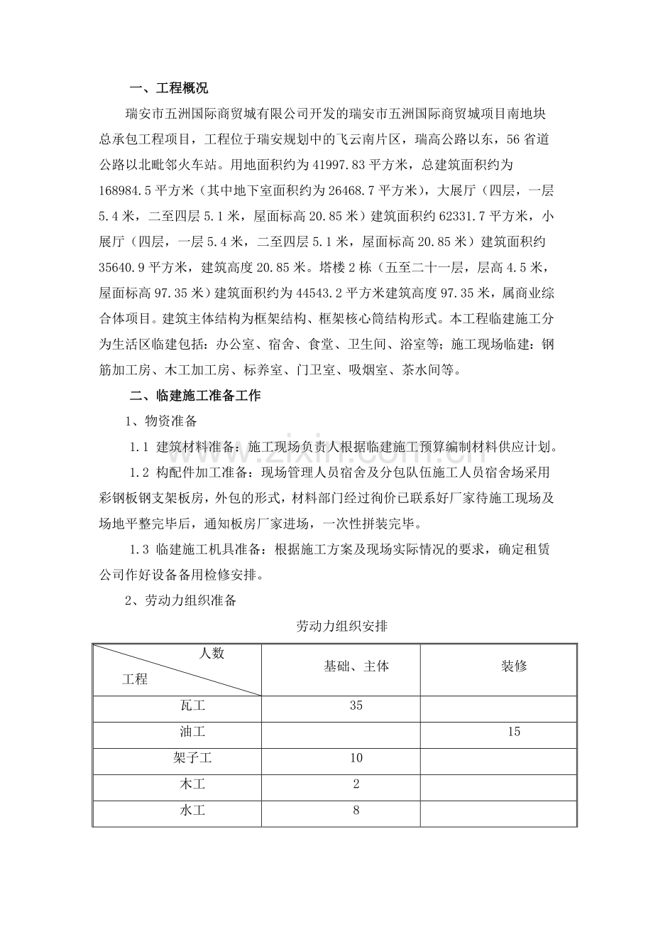 活动板房临建施工方案汇总.doc_第3页