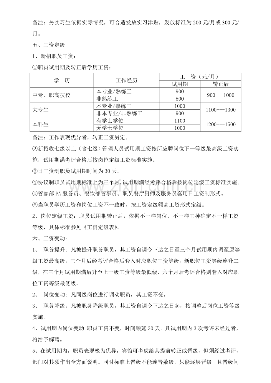 中型酒店工资方案样本.doc_第2页