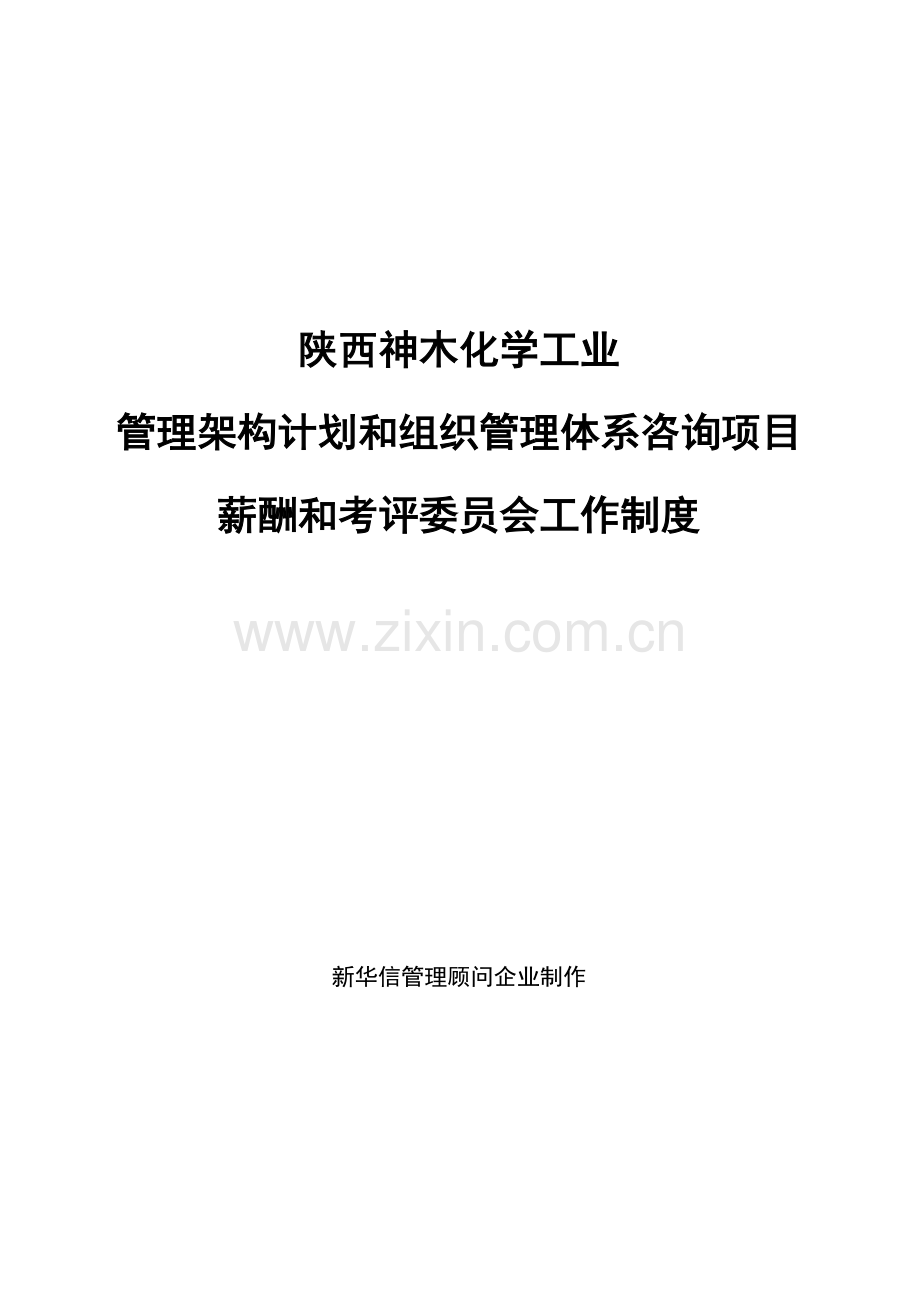 化学工业公司薪酬与考核委员会工作制度汇编样本.doc_第1页