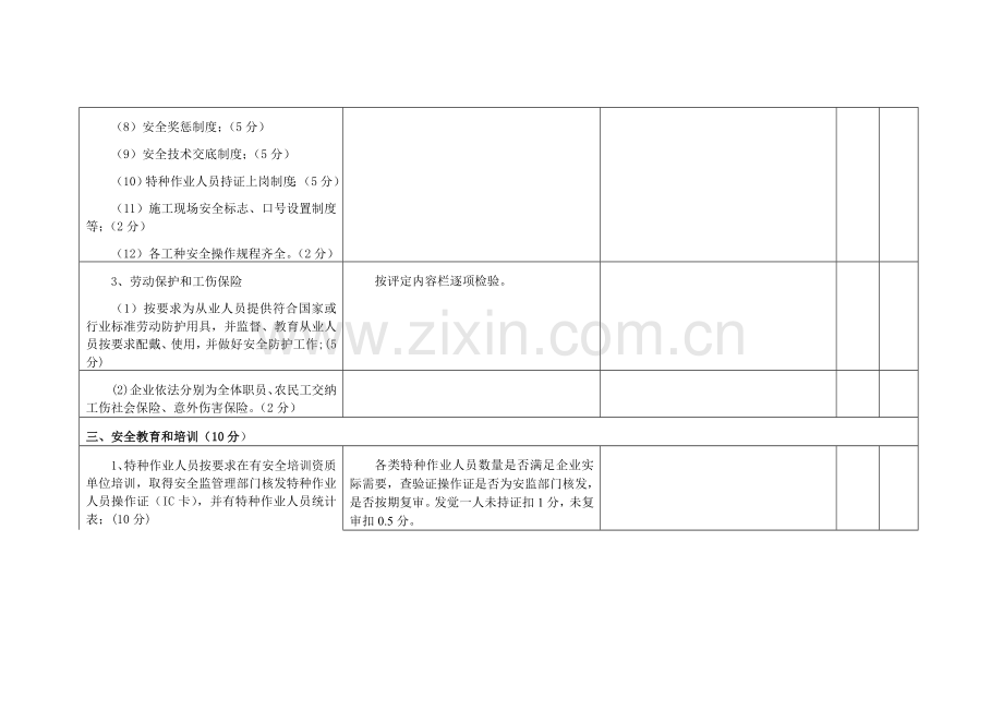 建筑施工企业安全生产状况评估标准样本.doc_第3页