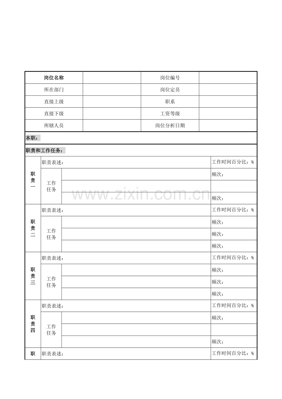 黄石商行职务说明书样本.doc_第1页