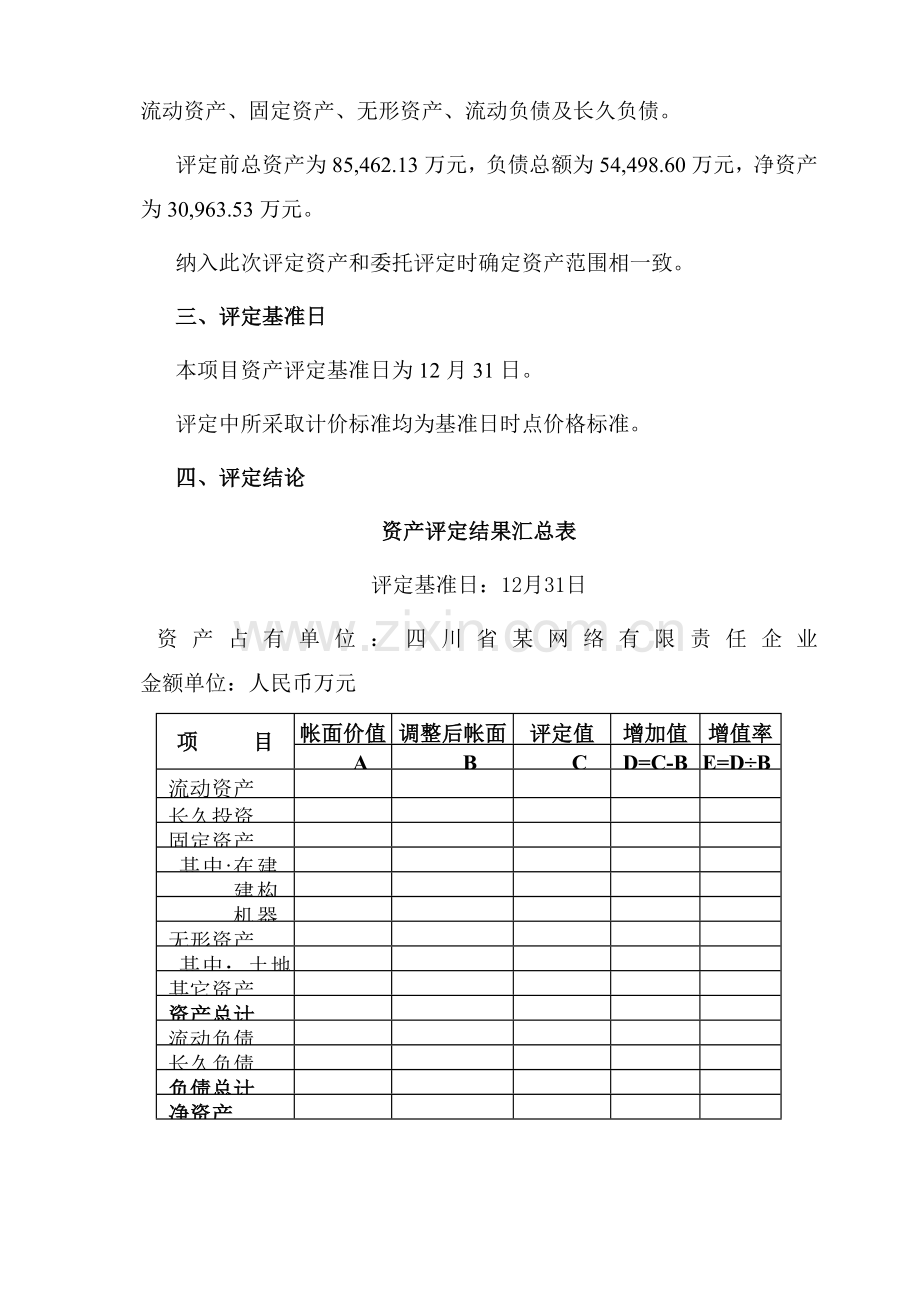 公司资产评估报告样本.doc_第3页