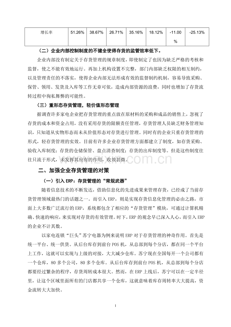 浅析家电企业存货管理存在的问题与对策.doc_第2页