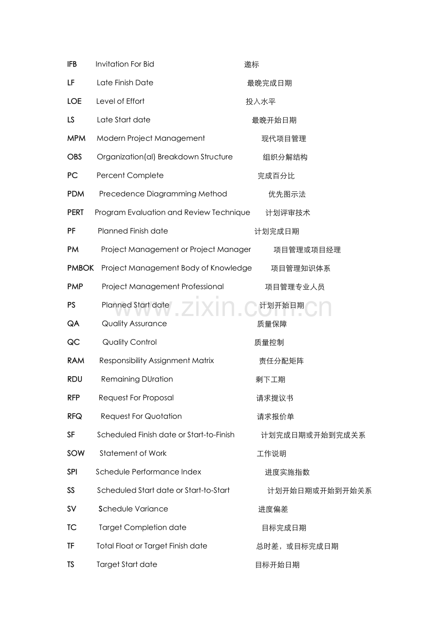 项目管理知识体系术语样本.doc_第3页